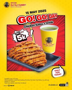Promo Go Go Curry Chicken Katsu + Drink Hanya Rp 5000