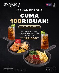 Promo Holycow Makan Berdua Hanya Rp 100 Ribuan