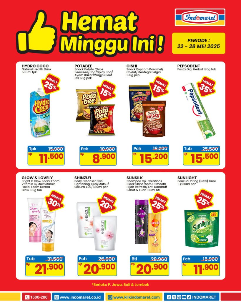 Promo Indomaret Hemat Minggu Ini 22 – 28 Mei 2025