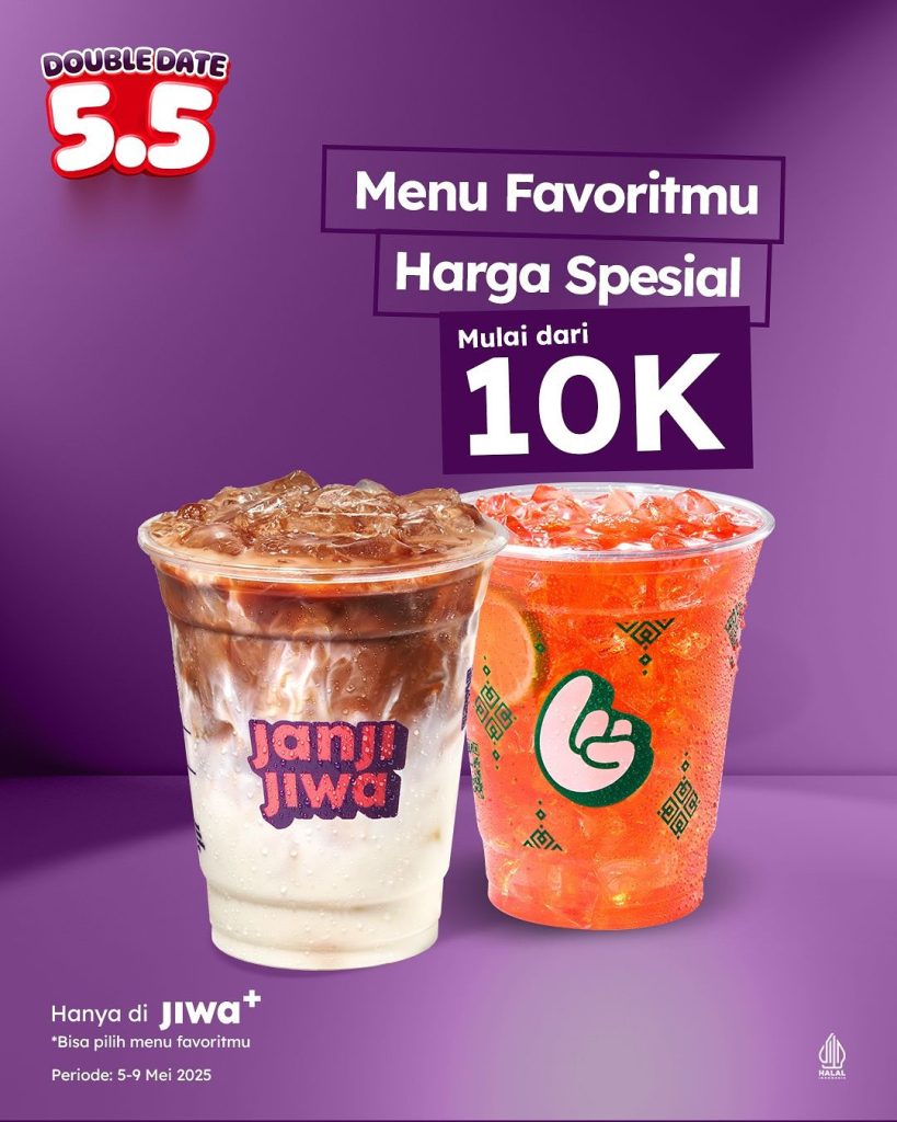 Promo Kopi Janji Jiwa Double Date 5.5 Mulai Dari Rp 10.000