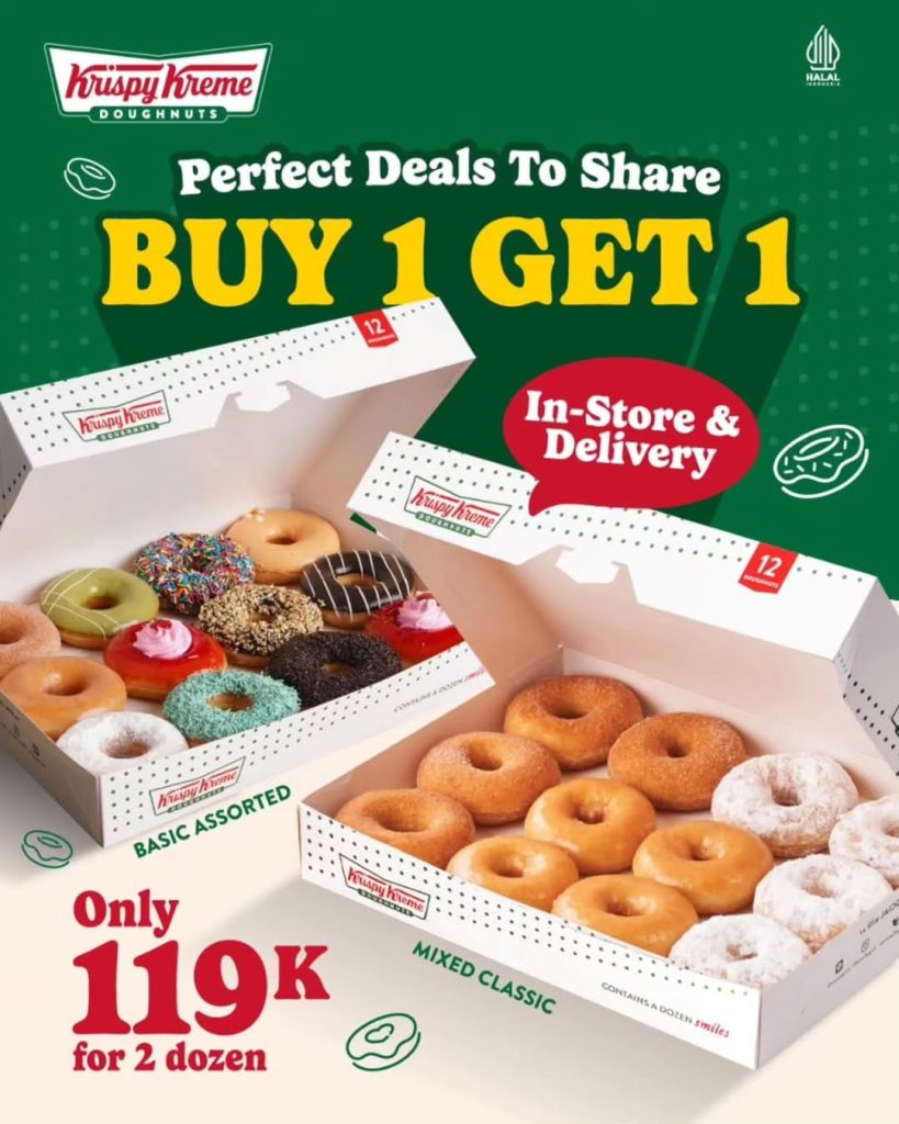 Promo Krispy Kreme 2 Lusin Hanya Rp 119.000