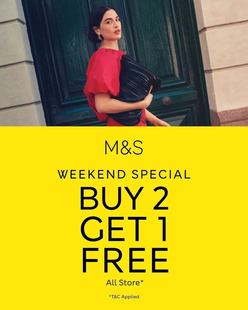 Promo Mark & Spencer Weekend Special Buy 2 Get 1 FREE