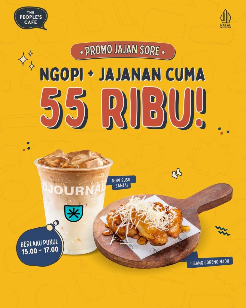 Promo People’s Cafe Sarapan Komplit + Jajan Sore Rp 55.000