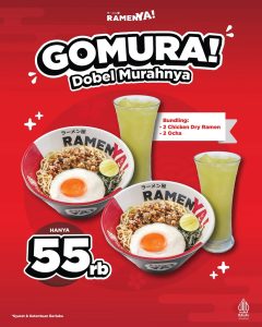 Promo Ramen Ya! GoMura! Berdua Hanya Rp 55.000