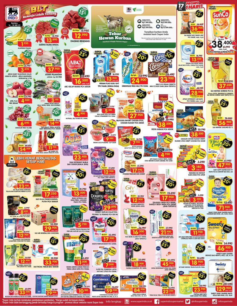 Promo Superindo JSM Periode 16 – 18 Mei 2025
