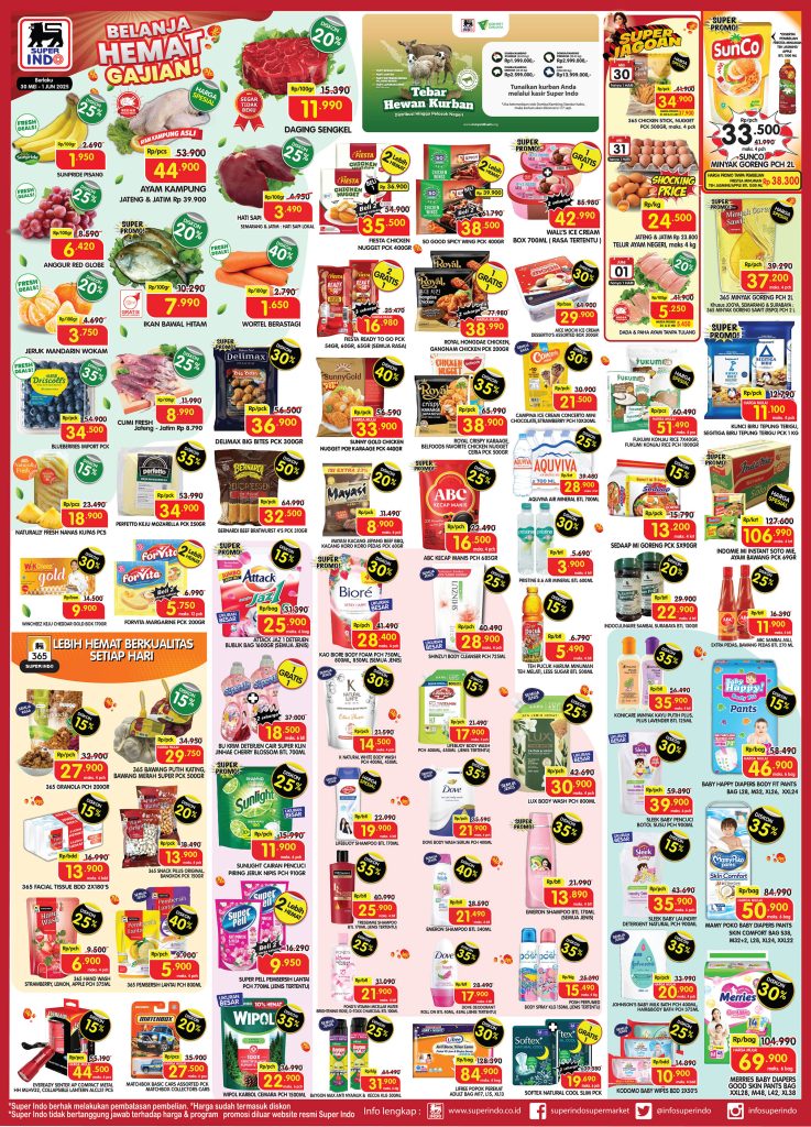 Promo Superindo JSM Periode 30 Mei – 1 Juni 2025
