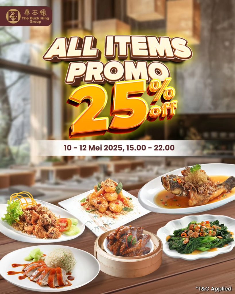 Promo The Duck King All Items Diskon 25%