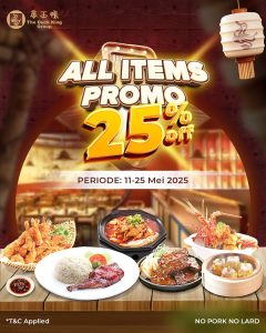 Promo The Duck King Margo City All Items Diskon 25% s/d 25 Mei 2025