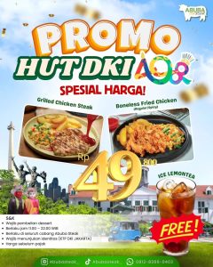 Promo Abuba Steak HUT DKI Hanya Rp 49.800