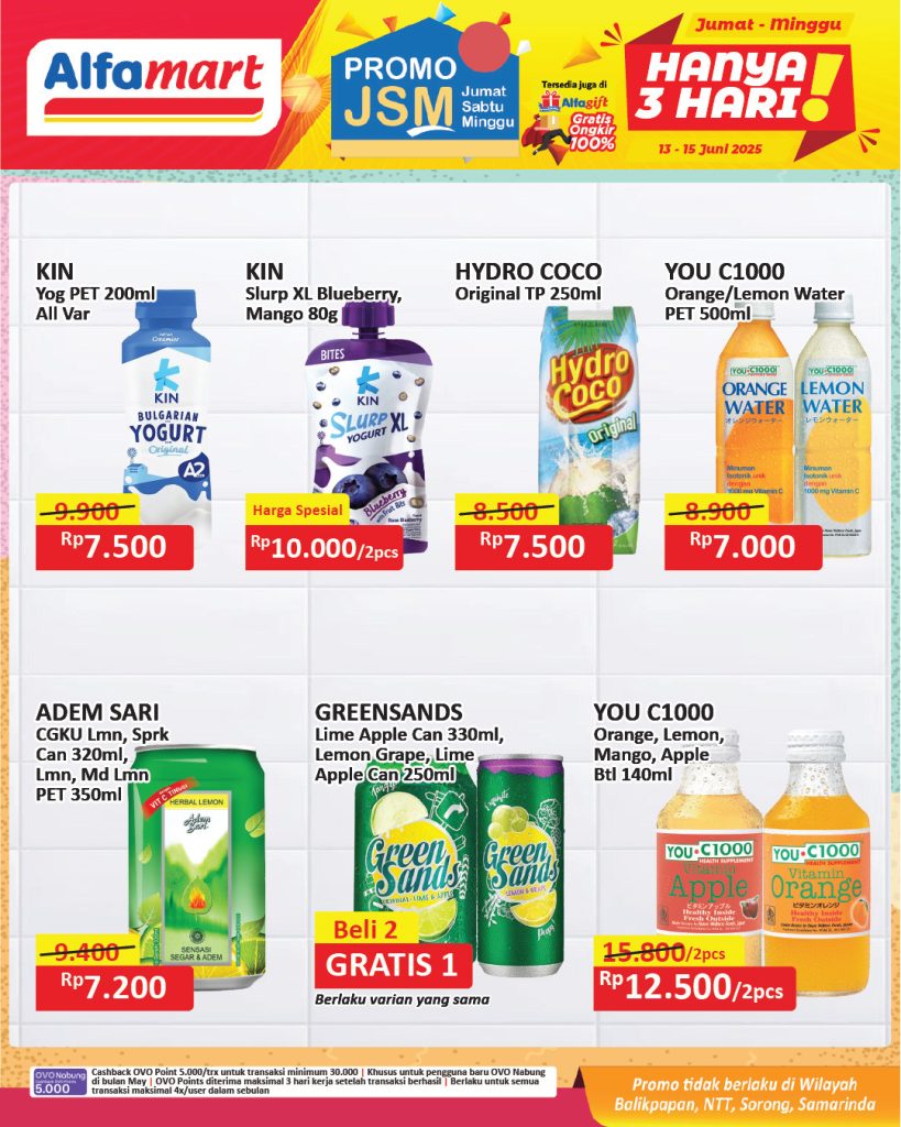 Promo Alfamart JSM Weekend Periode 13 – 15 Juni 2025