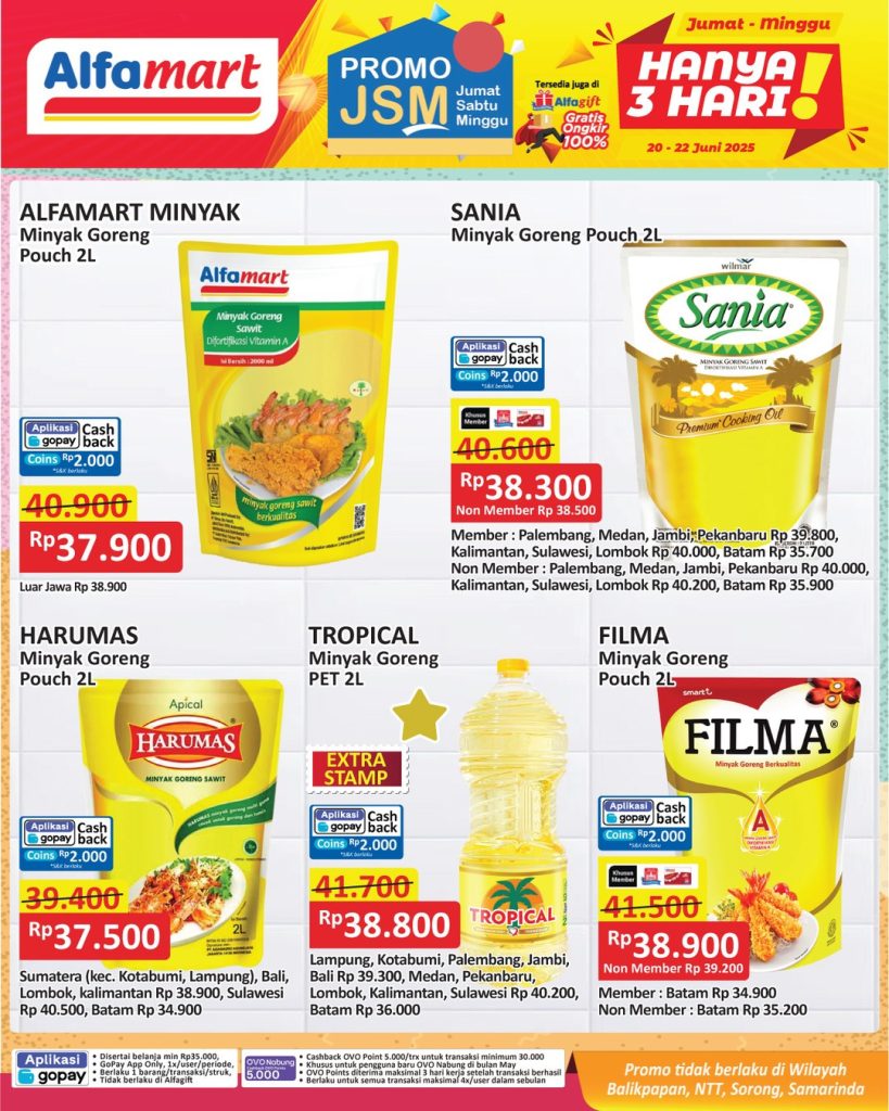 Promo Alfamart JSM Weekend Periode 20 – 22 Juni 2025