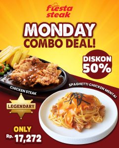 Promo Fiesta Monday Combo Deal Diskon 50%