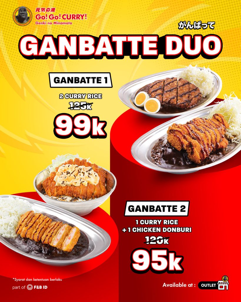 Promo Go Go Curry Ganbatte Duo Makan Berdua Nggak Sampe Rp 100K