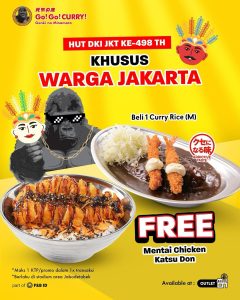 Promo Go Go Curry HUT DKI Buy 1 Get 1 FREE