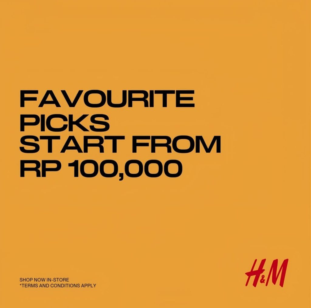 Promo H&M Favorite Picks Mulai Dari Rp 100.000