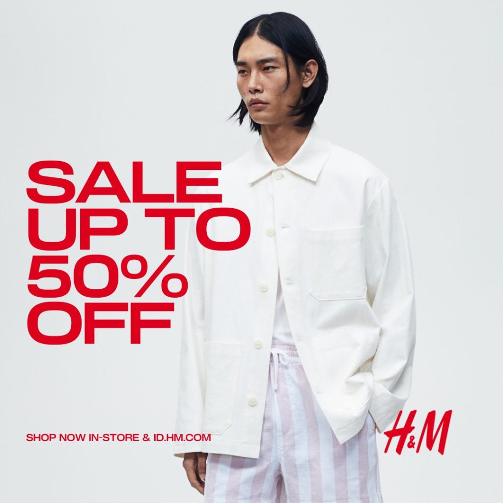 Promo H&M Sale Diskon s/d 50% Offline and Online