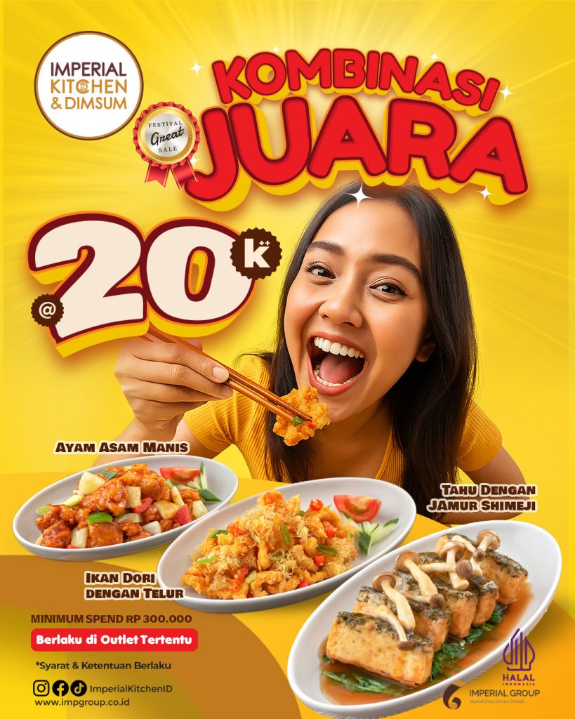 Promo Imperial Kitchen & Dimsum Kombinasi Juara Rp 20.000++