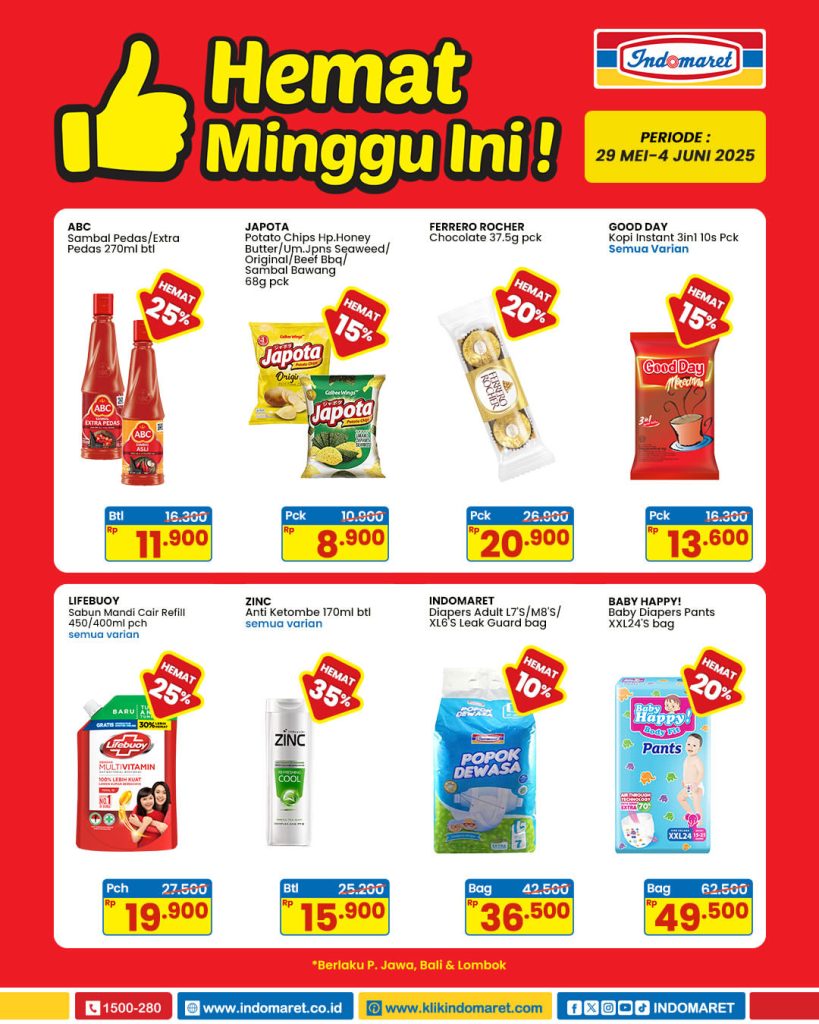 Promo Indomaret Hemat Minggu Ini 29 Mei – 4 Juni 2025