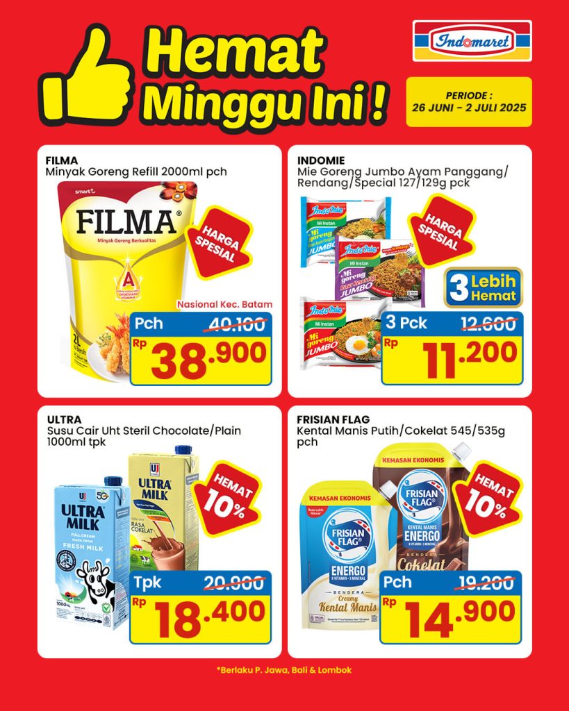 Promo Indomaret Hemat Minggu Ini Periode 26 Juni – 2 Juli 2025