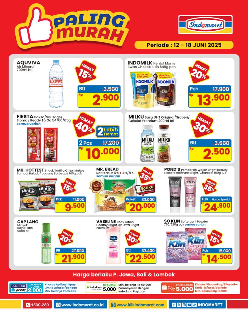 Promo Indomaret Paling Murah 12 – 18 Juni 2025