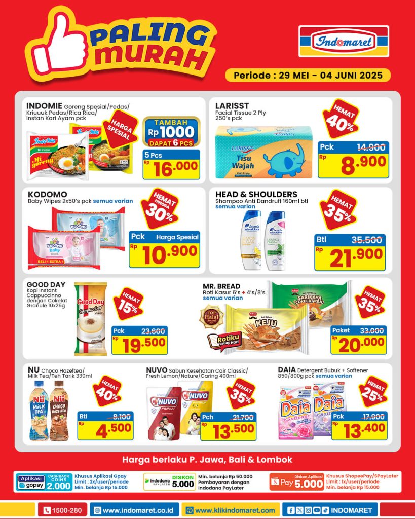 Promo Indomaret Paling Murah 29 Mei – 4 Juni 2025