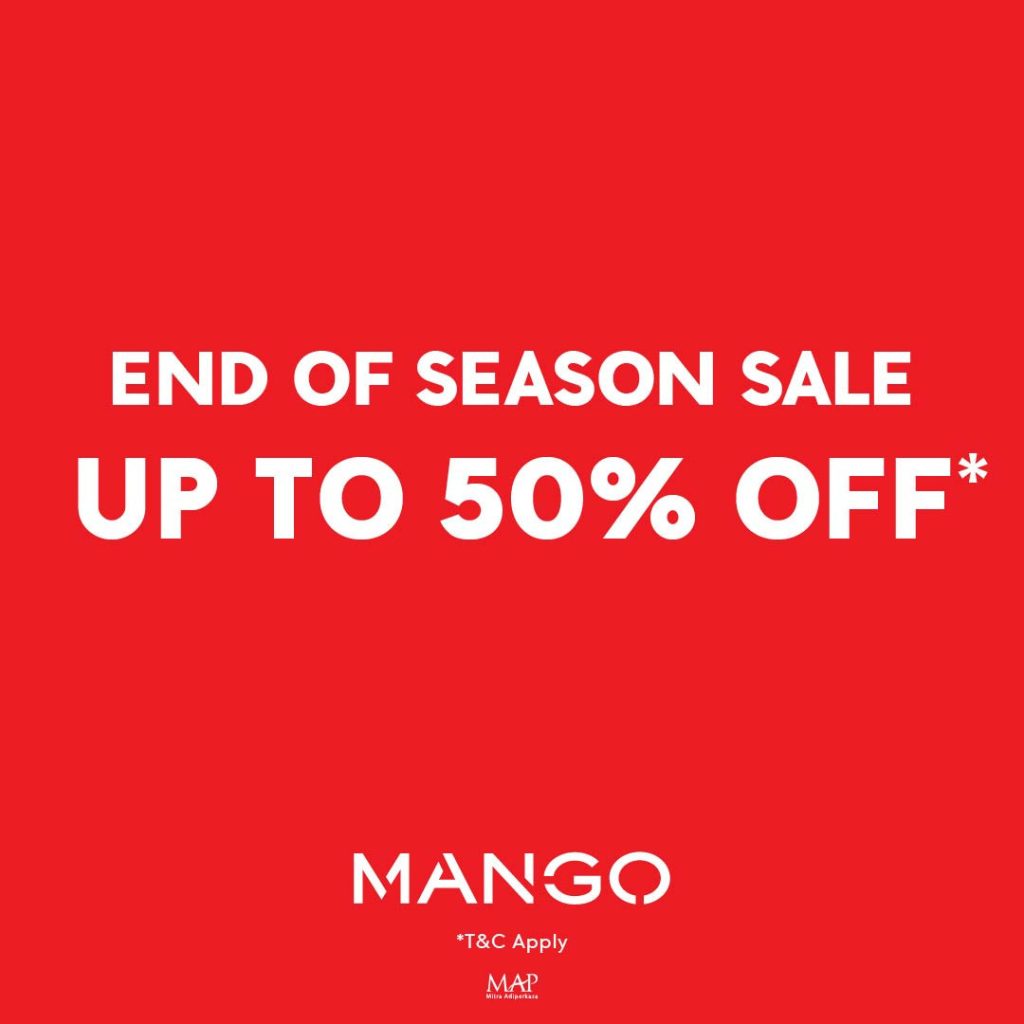 Promo Mango End of Season Sale 2025  Diskon s/d 50%