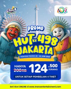 Promo Trans Snow Bekasi HUT Jakarta Hanya Rp 124.500/Orang