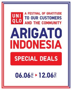 Promo Uniqlo Arigato Indonesia Special Deals 6 – 12 Juni 2025