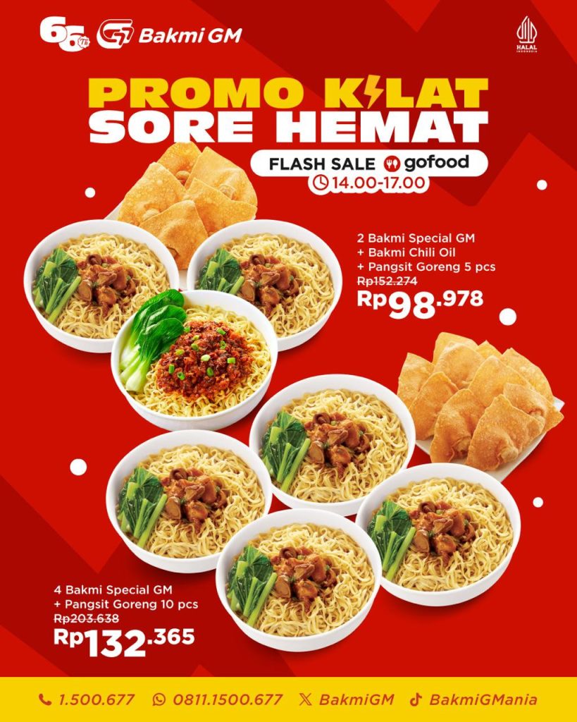 Bakmi GM Promo Kilat Sore Hemat
