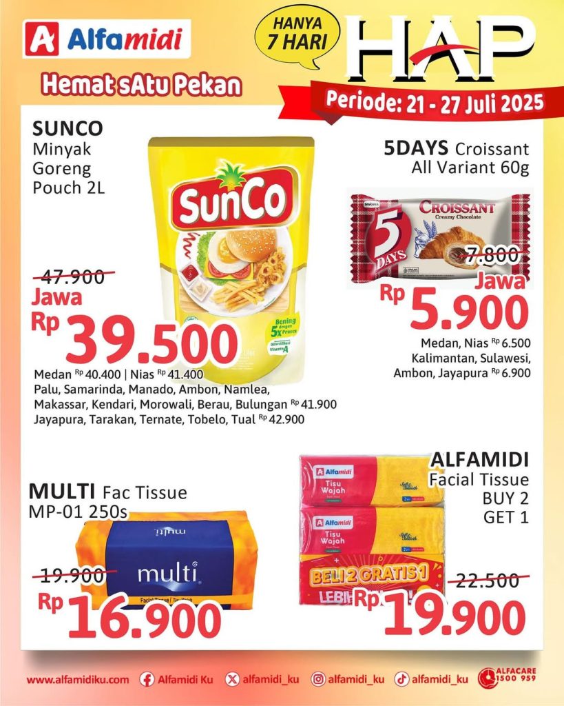 Promo Alfamidi HAP Periode 21 – 27 Juli 2025
