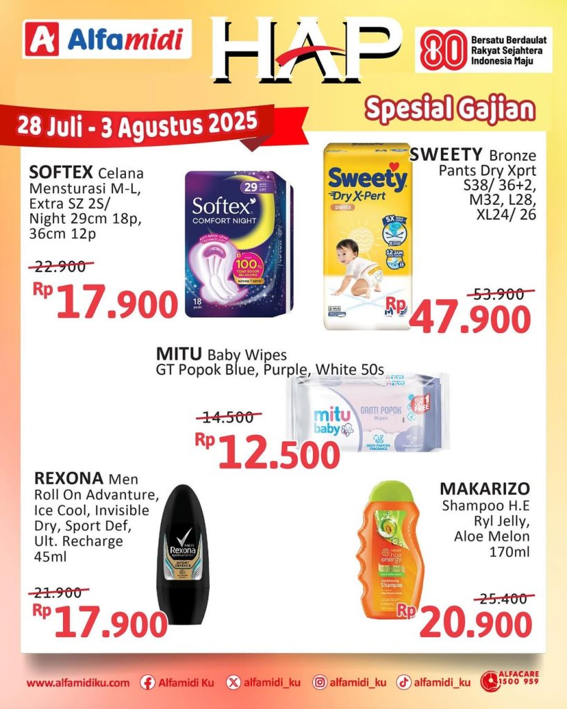 Promo Alfamidi HAP Periode 28 Juli – 3 Agustus 2025
