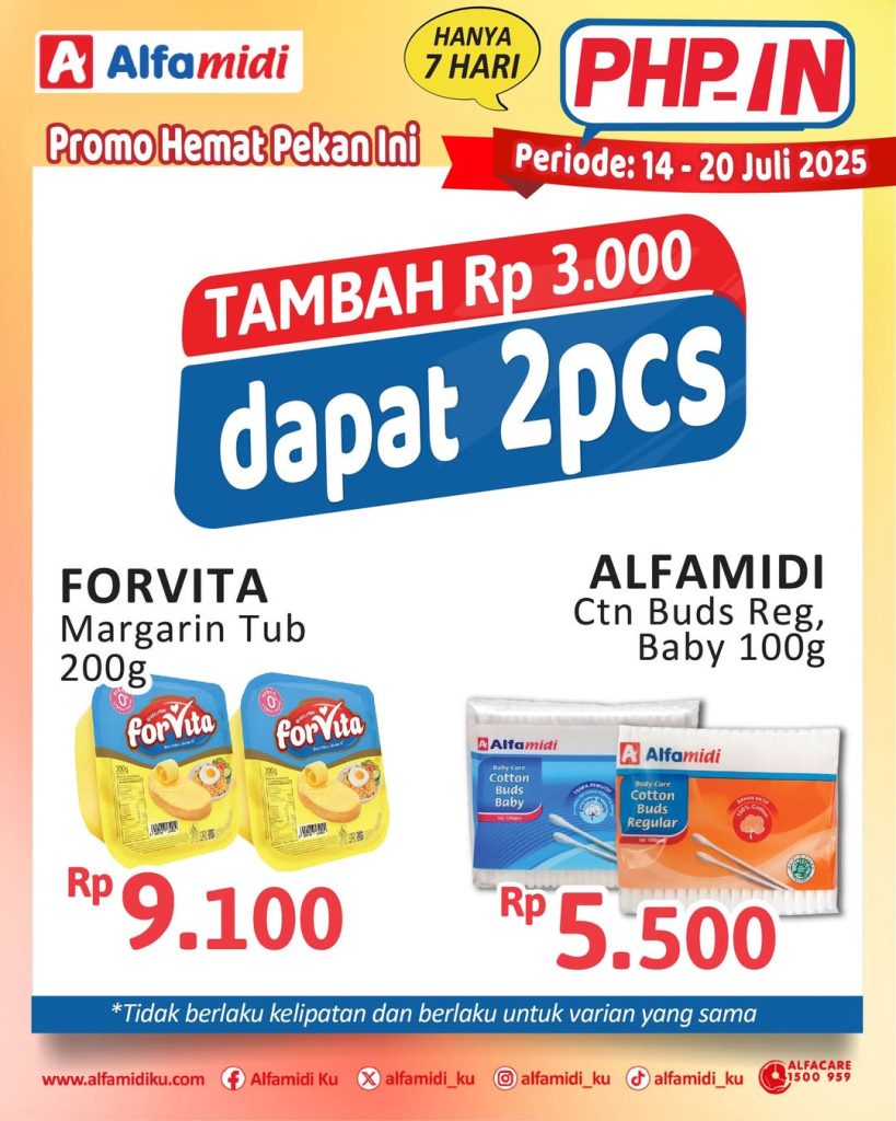 Promo Alfamidi PHPin Periode 14 – 20 Juli 2025