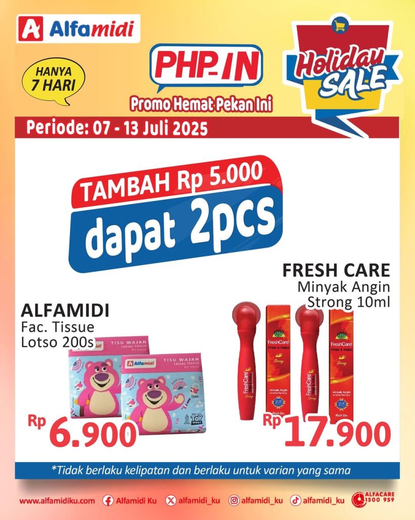 Promo Alfamidi PHPin Periode 7 – 13 Juli 2025