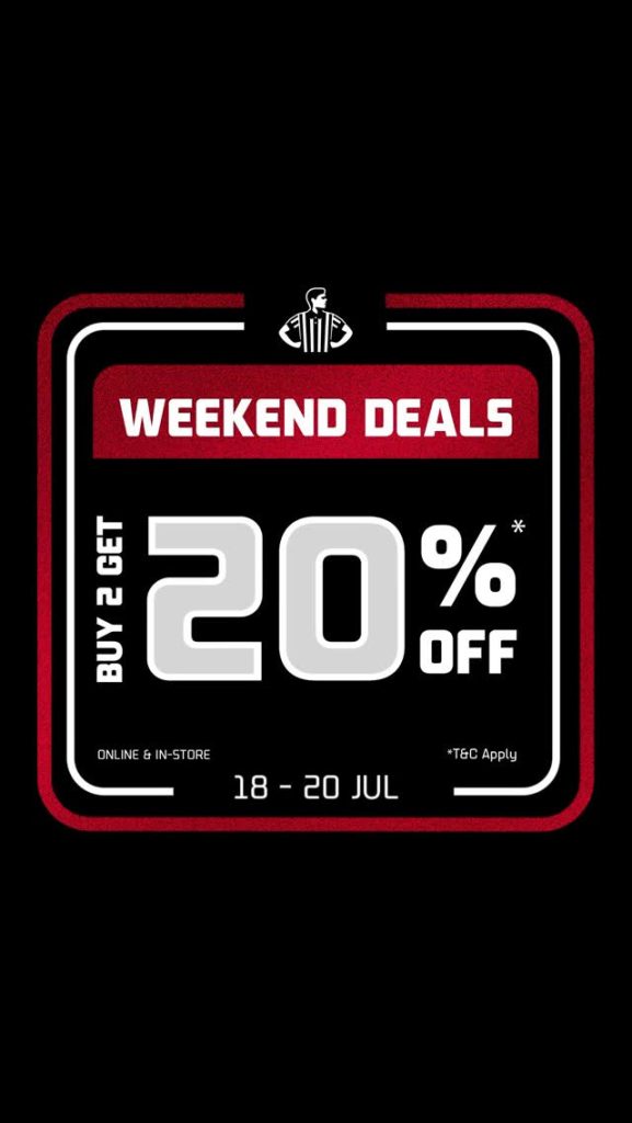 Promo Foot Locker Weekend Deal Beli 2 Diskon 20%