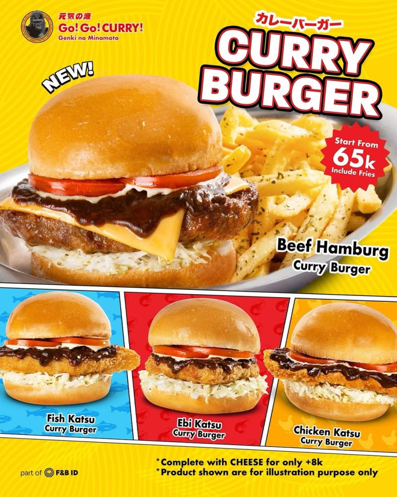 Promo Go Go Curry Curry Burger Mulai dari Rp 65.000
