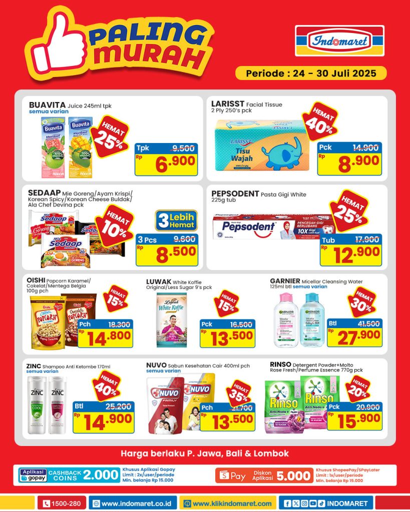 Promo Indomaret Paling Murah 24 – 30 Juli 2025