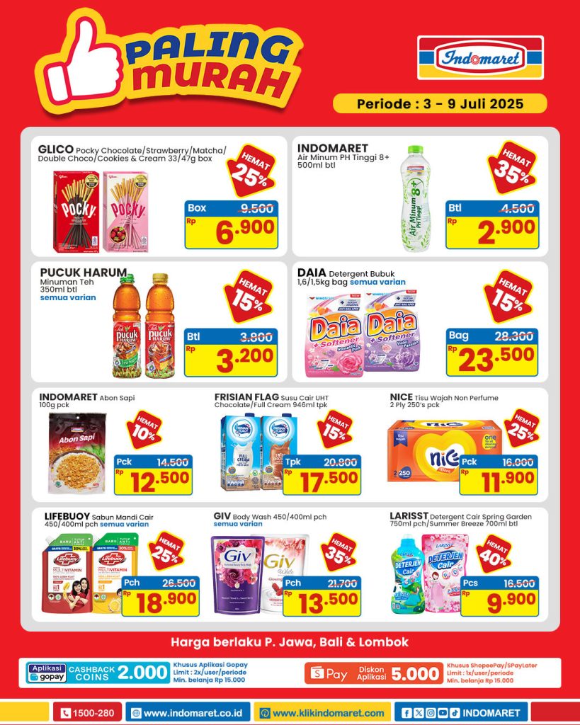 Promo Indomaret Paling Murah 3 – 9 Juli 2025