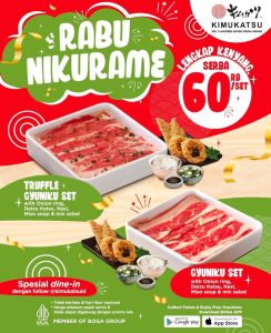 Promo Kimukatsu Rabu Nikurame Serba Rp 60K/Set
