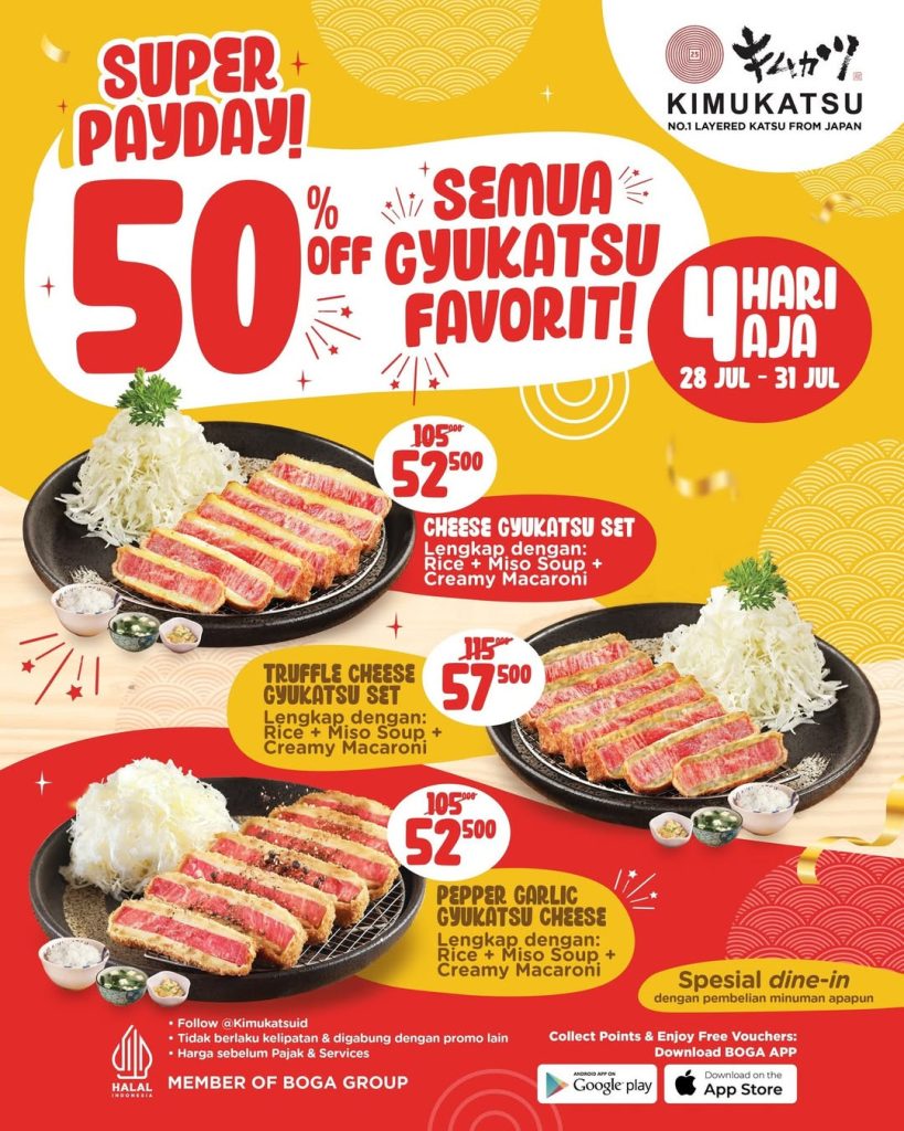 Promo Kimukatsu Super Payday Diskon 50%