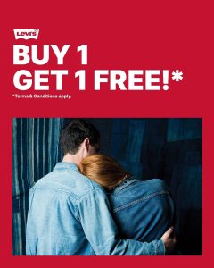 Promo Levis Buy 1 Get 1 FREE