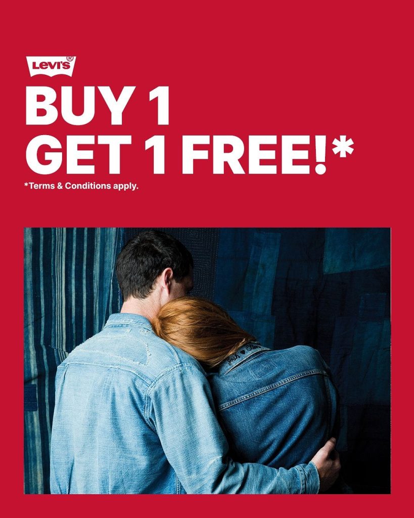 Promo Levis Buy 1 Get 1 FREE