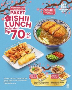 Promo Marugame Udon Oishii Lunch Mulai Dari Rp 70.000