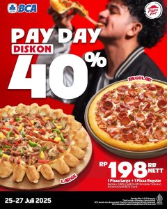 Promo Pizza Hut HUT BCA Payday Hemat 40%