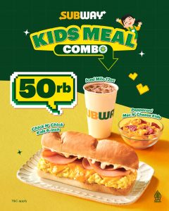 Promo Subway Kids Meal Combo Rp 50.000