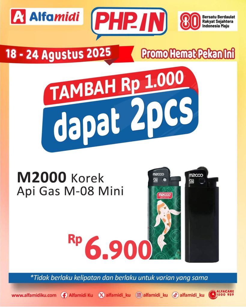 Promo Alfamidi PHPin Periode 18 – 24 Agustus 2025
