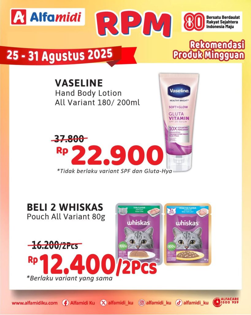 Promo Alfamidi RPM Periode 25 – 31 Agustus 2025