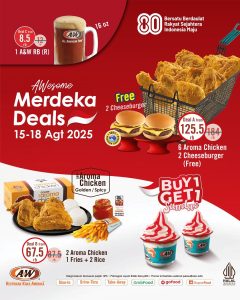 Promo A&W Merdeka Deals 15 – 17 Agustus 2025