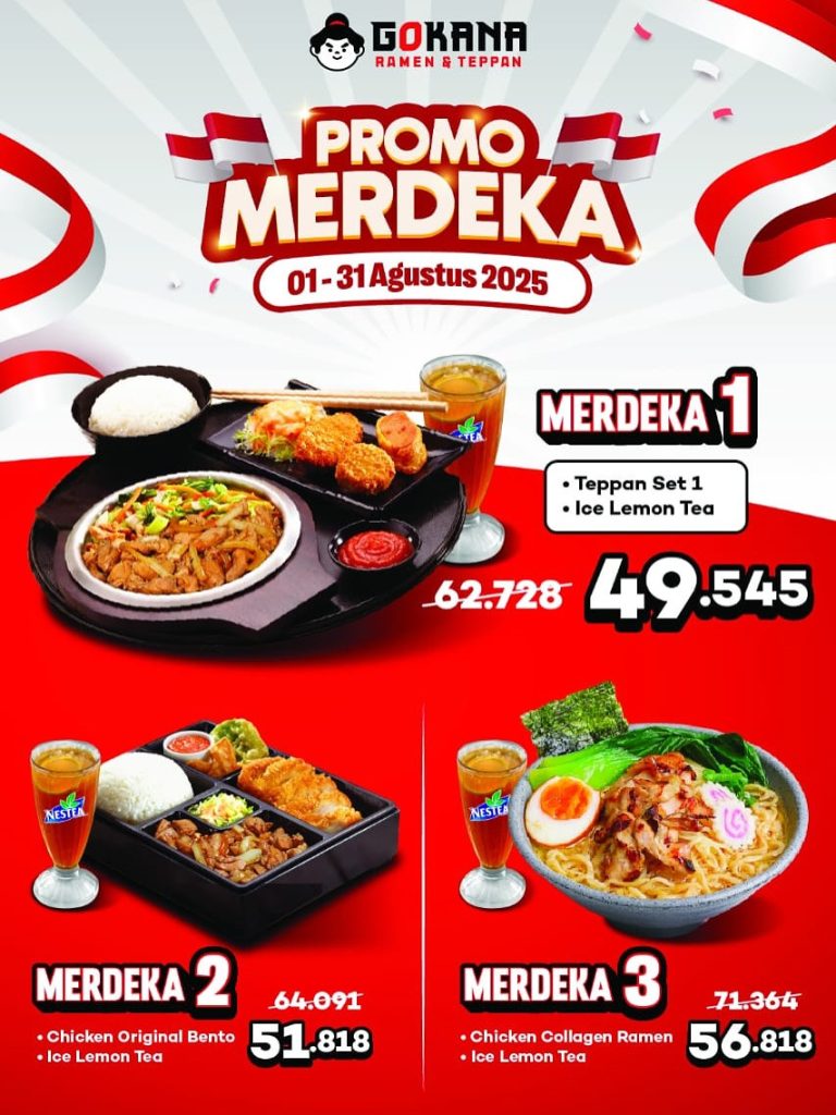 Promo Gokana Merdeka Mulai Dari Rp 49 Ribuan
