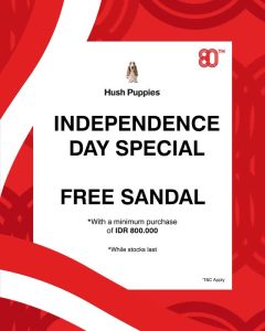 Promo Hush Puppies Independence Day Special Get FREE Sandal