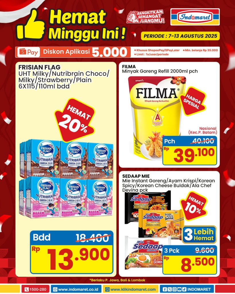 Promo Indomaret Hemat Minggu Ini Periode 7 – 13 Agustus 2025